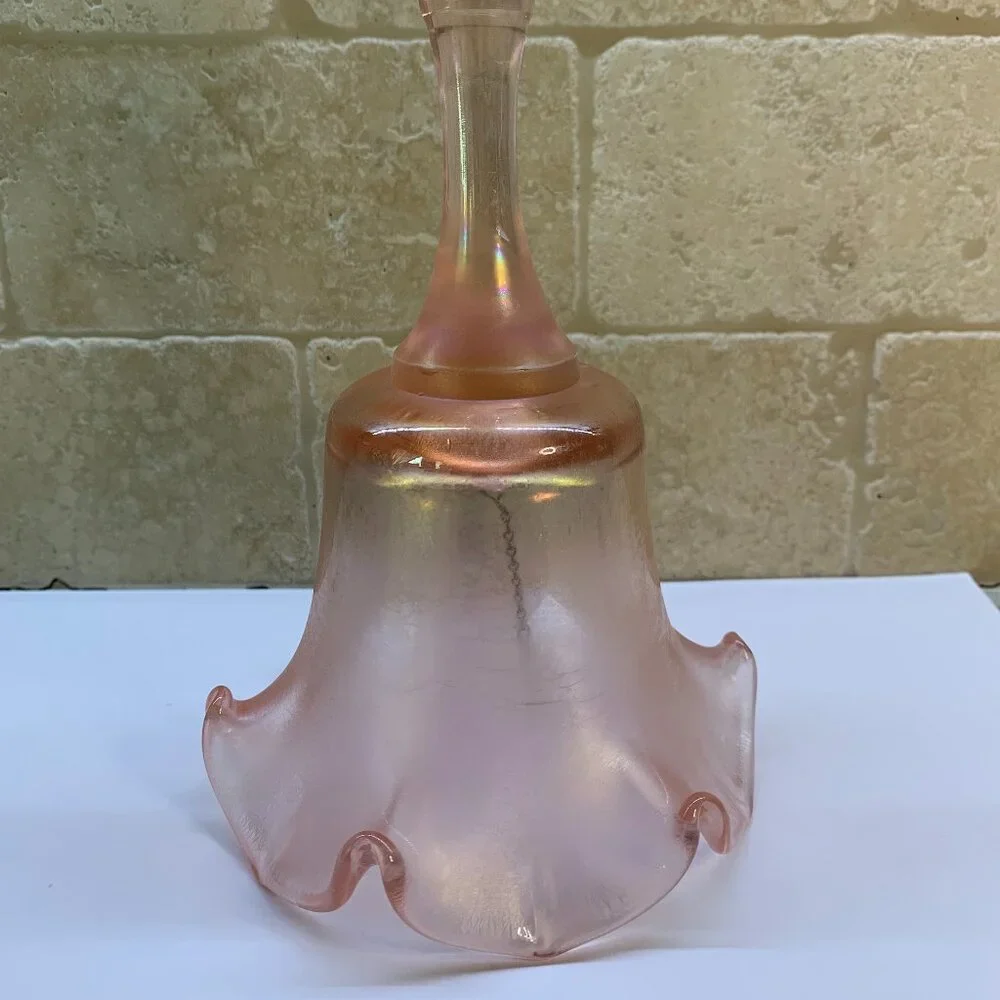 Vintage Fenton Pink 75th Anniversary Bell